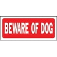 thumbnail image 3 of Hy-Ko 23001 Heavy Duty Fence Sign, Beware Of Dog, 14 in W x 6 in L, 3 of 3