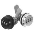 thumbnail image 1 of GOOHOCHY 2Pcs Combination Cam Lock For Cabinets Silver Alloy Security Lock For Adults, 1 of 8