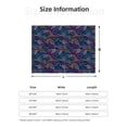thumbnail image 5 of Rateoe Cute Line Fish Pattern Flannel Throw Blanket, Ultra-soft Blanket for Bed, Couch, Car, Hypoallergenic Anti-pilling blanket-60"x50"(Horizontal), 5 of 6