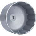 thumbnail image 4 of Llave para filtro de aceite de 16 ranuras de 86 mm para Volvo y BMW con tapas de cartucho, herramienta de extracción y dado para filtro de aceite (plateada), 4 of 5