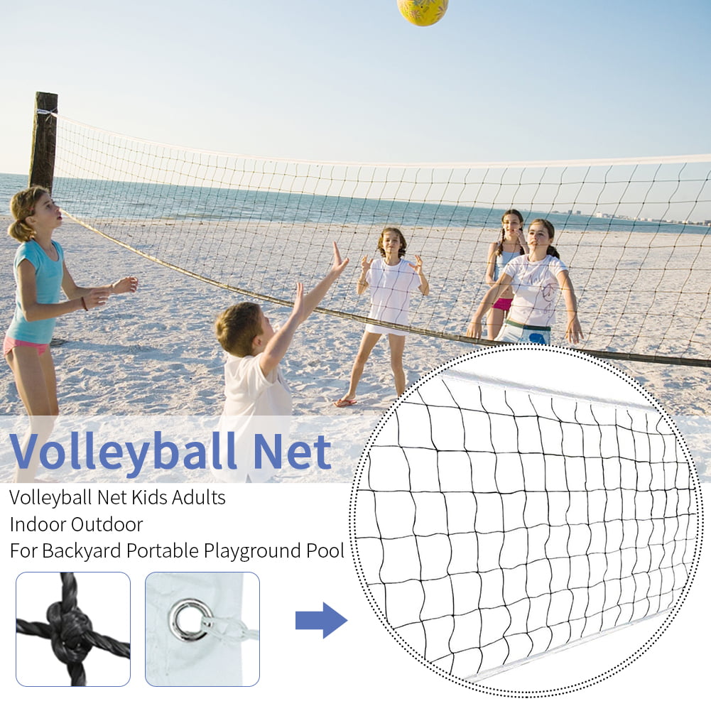 2 Color Outdoor Sports Classic Volleyball Net Garden Schoolyard Backyard Beach 