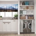 thumbnail image 3 of LALILO Kitchen Curtain Valance Snowy Hills Rain Scotland Rod Pocket Window Curtain 52"x 18" Set of 2, 3 of 7