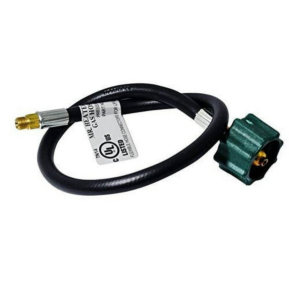 Mr. Heater F271158-12 Brass/Black 12" Acme Flexible Pigtail Hose Assembly