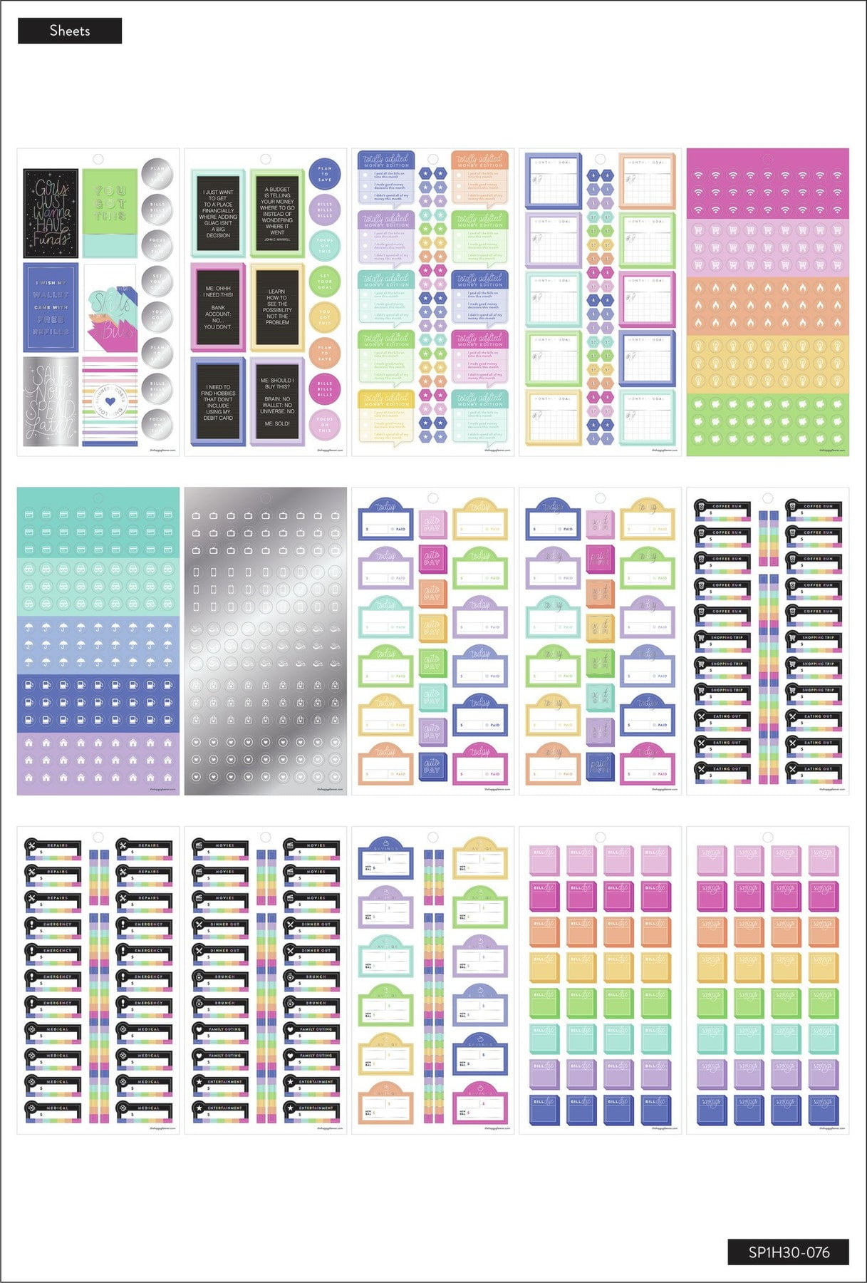 MAMBI HP Sticker Pad Budget