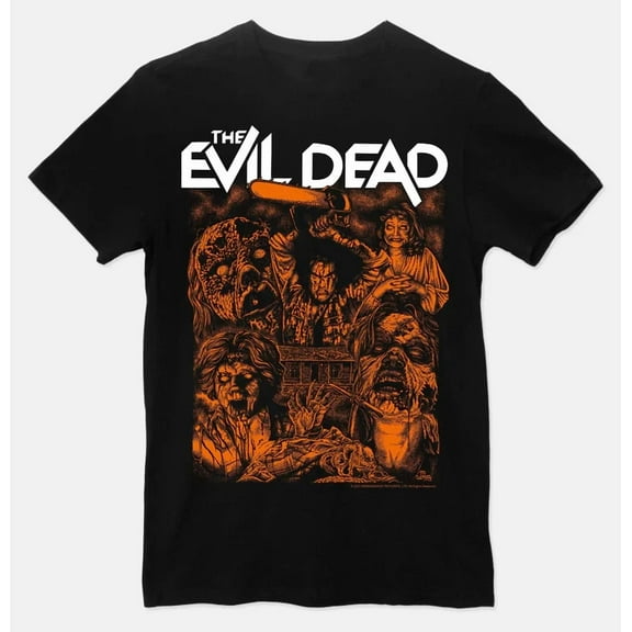 RARE 40th Anniversary Evil dead Band Cotton Black Full Size Men Women Shirt DI001