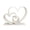 White, variant on Three Heart Sculptures 3D Printed Heart Figurines Statue Table Ornament Valentine Decorations Anniversary Couple Gift