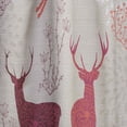thumbnail image 4 of Designart 'Christmas Deers Patterned' Animals Curtain Panel, 4 of 5