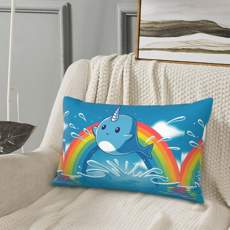 Rainbow outdoor pillow sale