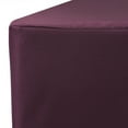 thumbnail image 2 of Your Chair Covers - 6 ft Fitted Polyester Tablecloth Rectangular Eggplant, 2 of 5