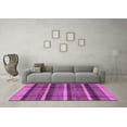 thumbnail image 3 of Ahgly Company Indoor Round Abstract Purple Modern Area Rugs, 5' Round, 3 of 4