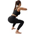 thumbnail image 5 of UUE 25"Inseam Black Workout leggins high waisted,black workout Yoga pants with inner pockets for women, 5 of 6