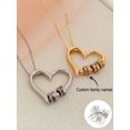 thumbnail image 1 of Customized Engraved Multiple Names Love Heart Necklace, 1 of 4