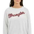 thumbnail image 3 of Wrangler Womens    Tencel Logo Sweater XL White, 3 of 3