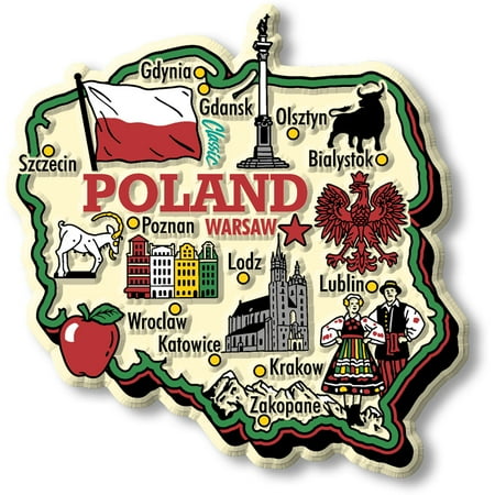 

Poland Jumbo Country Magnet by Classic Magnets