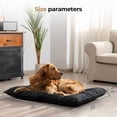 thumbnail image 3 of Chew Proof Indestructible Dog Bed - Durable Dog Bed for Aggressive Chewers, Machine Washable & Waterproof Indoor Outdoor Crate Pad, Tough Kennel Pad for Small Dogs (X-Small (17"x23")), 3 of 6
