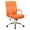 Orange, variant on Boss Office Products Modern CaressoftPlus Vinyl High Back Conference Executive Chair, Black
