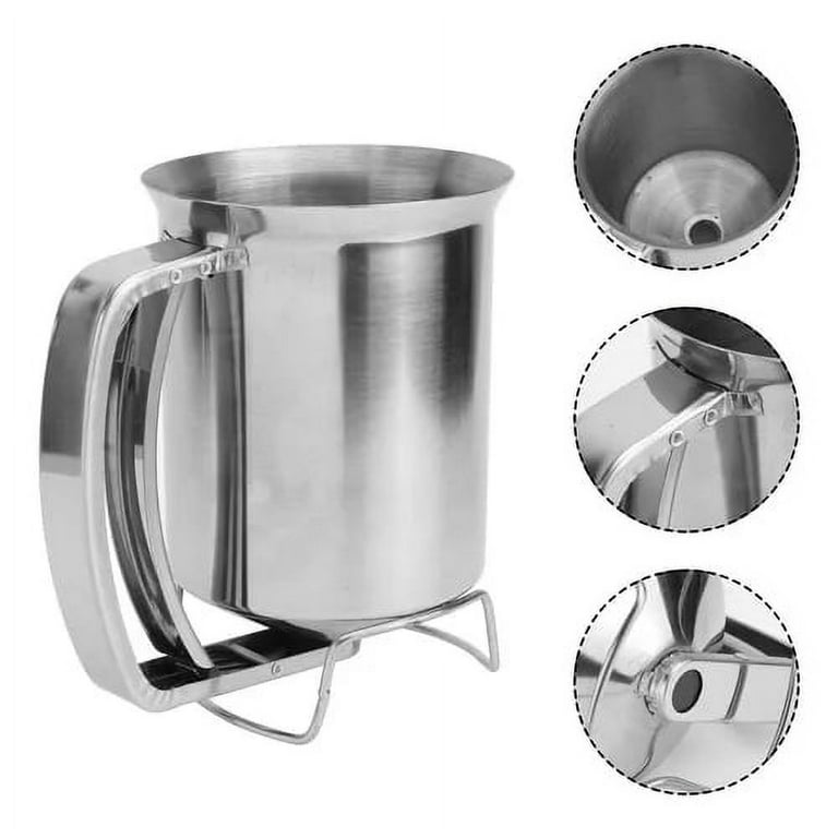  choxila Stainless Steel Pancake Batter Dispenser - Perfect for  Pancakes, Cupcakes, Muffins, and Waffles(800ml) : Home & Kitchen