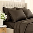 thumbnail image 3 of Cosy House Collection Ultra Soft Luxury Standard Size Pillow Cases - Chocolate Pillowcase Set of 2 - Cooling & Breathable, 3 of 6