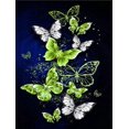 thumbnail image 1 of 30 × 40 Diamante Pintura Bordado Diamante Pintura Kit completo Diamante con cuentas Pasta Paisaje Accesorios Lienzo 5d Imagen Adulto Niño Adulto Rhinestone Lote Rompecabezas Dibujo Decoración de pared Dormitorio Caída 5D Diamante Brillo Mariposas Pintura (1 pieza) Animal Paisaje Lindo Coche ER, 1 of 5