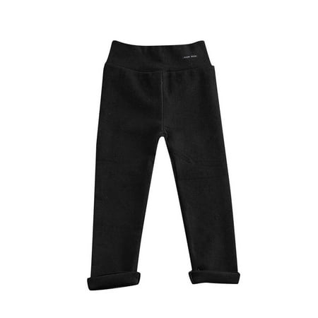 

PINQI Baby Fashion Joggers Toddler Kids Baby Girl Winter Basic Leggings Slim Fit Footless Little Kid Bottoms Trousers Soft Elastic Waist Pants (Black 2-3 Years)