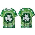 thumbnail image 6 of Fewfanhot Womens Fashion Unisex Funny Holiday Tuxedo St Patrick's day T-Shirts Graphic Short Sleeve Novelty Party Top, 6 of 8