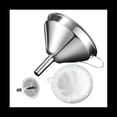 thumbnail image 1 of Embudo de Cocina de Acero Inoxidable 304 de 5,1 Pulgadas con Colador de Filtro de Alimentos de 200 para Transferir LíQuidos, Aceite, Hacer Mermelada, 1 of 5