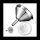 thumbnail image 1 of Embudo de Cocina de Acero Inoxidable 304 de 5,1 Pulgadas con Colador de Filtro de Alimentos de 200 para Transferir LíQuidos, Aceite, Hacer Mermelada, 1 of 5