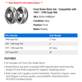 thumbnail image 2 of Front Brake Rotor Set - Compatible with 1997 - 1998 Saab 900, 2 of 2