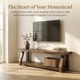 thumbnail image 2 of Tribesigns 2-Tier Solid Wood TV Stand, 63-Inch Entertainment Center, Fits TVs up to 75", Farmhouse Media Console with Open Storage, Easy Assembly, 2 of 7