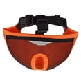 thumbnail image 1 of Máscara de bulldog ajustable, bozal para perros antimordeduras y ladridos, máscara de malla para entrenamiento con ojos cerrados para bulldogs, pugs, chihuahuas, naranja M, 1 of 14