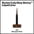 thumbnail image 6 of Revlon ColorStay Skinny Liquid Eyeliner, Waterproof, Smudgeproof, Longwearing Eye Makeup with Ultra-fine Tip, Mahogany Flame, 0.08 oz, 6 of 10