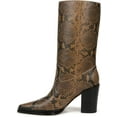 thumbnail image 3 of Franco Sarto Women's Jaxon Mid Calf Heeled Boot Woodland Taupe Snake 8.5M, 3 of 5
