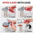 thumbnail image 4 of Abrelatas Manual Zulay Kitchen Rojo con Abridor de Botellas y Asas de Agarre Suave, 4 of 8