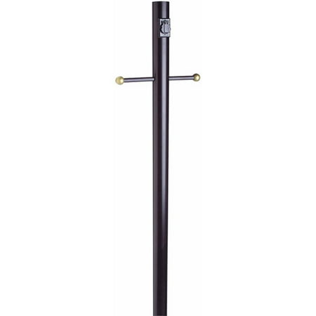 Design House 501932 Outdoor Lamp Post with Cross Arm and Electrical Outlet, 80