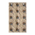 thumbnail image 1 of Feather Hanging Pocket Organizer, Native Style Art of Diagonally Arranged Peacock Fluff Plumage, Printed Polyester Storage Bag with Pockets, 21" x 31", Pale Peach Multicolor, 1 of 2