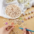 thumbnail image 4 of 50 pc 400 Pcs Wooden Linking Rings 15mm Unfinished Round Wooden Charm Donut Circle Linking Rings Pendant Blank Wooden Loop for Earring Jewelry DIY Craft Making, 4 of 9