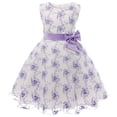 thumbnail image 2 of Girl's Embroidered Dress Girl's Evening Lace Princess Dress Flower Girl Mesh Fluffy Dress Pink, 2 of 7