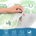 thumbnail image 3 of Yayeee Kitchen Curtains Tier Pair Light Filtering 27"x36" Rod Pocket Short Cafe Window Panel, Green Floral, 3 of 7