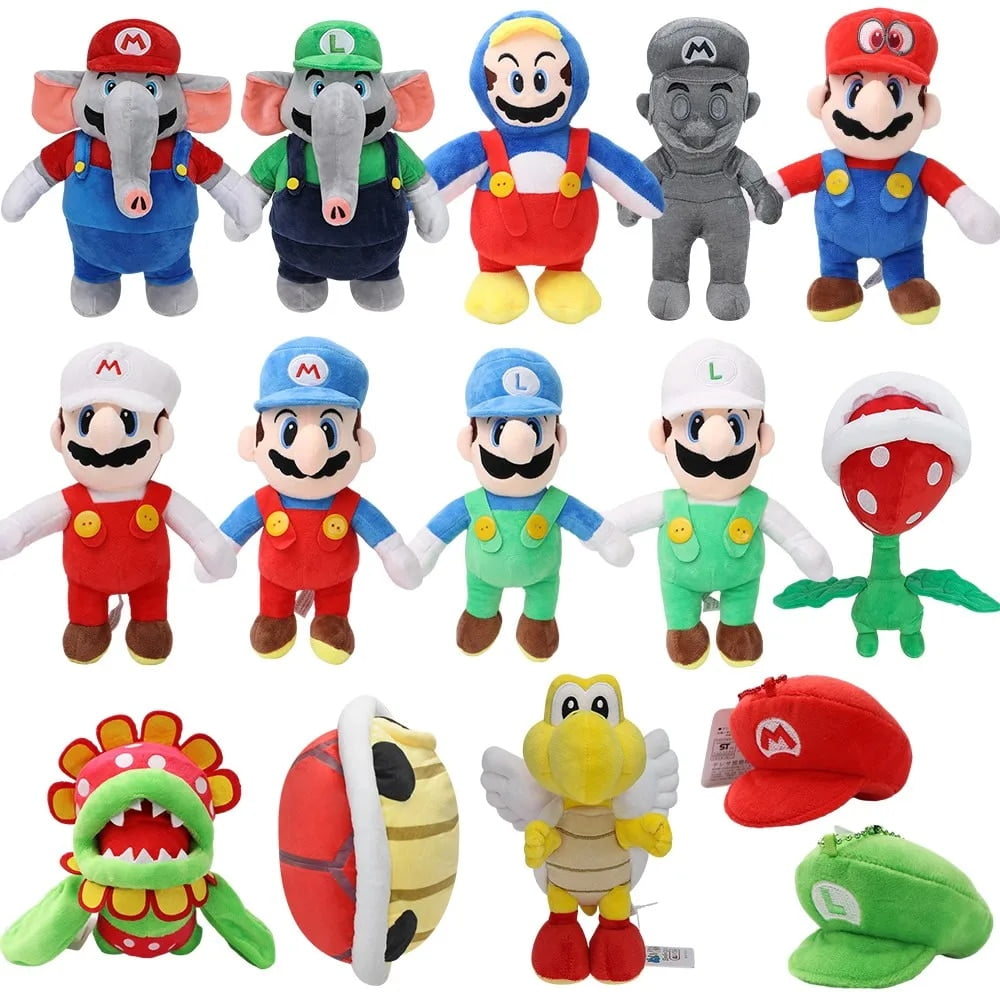 Super Mario Wonder Elephant Mario Luigi Plush Toy Soft