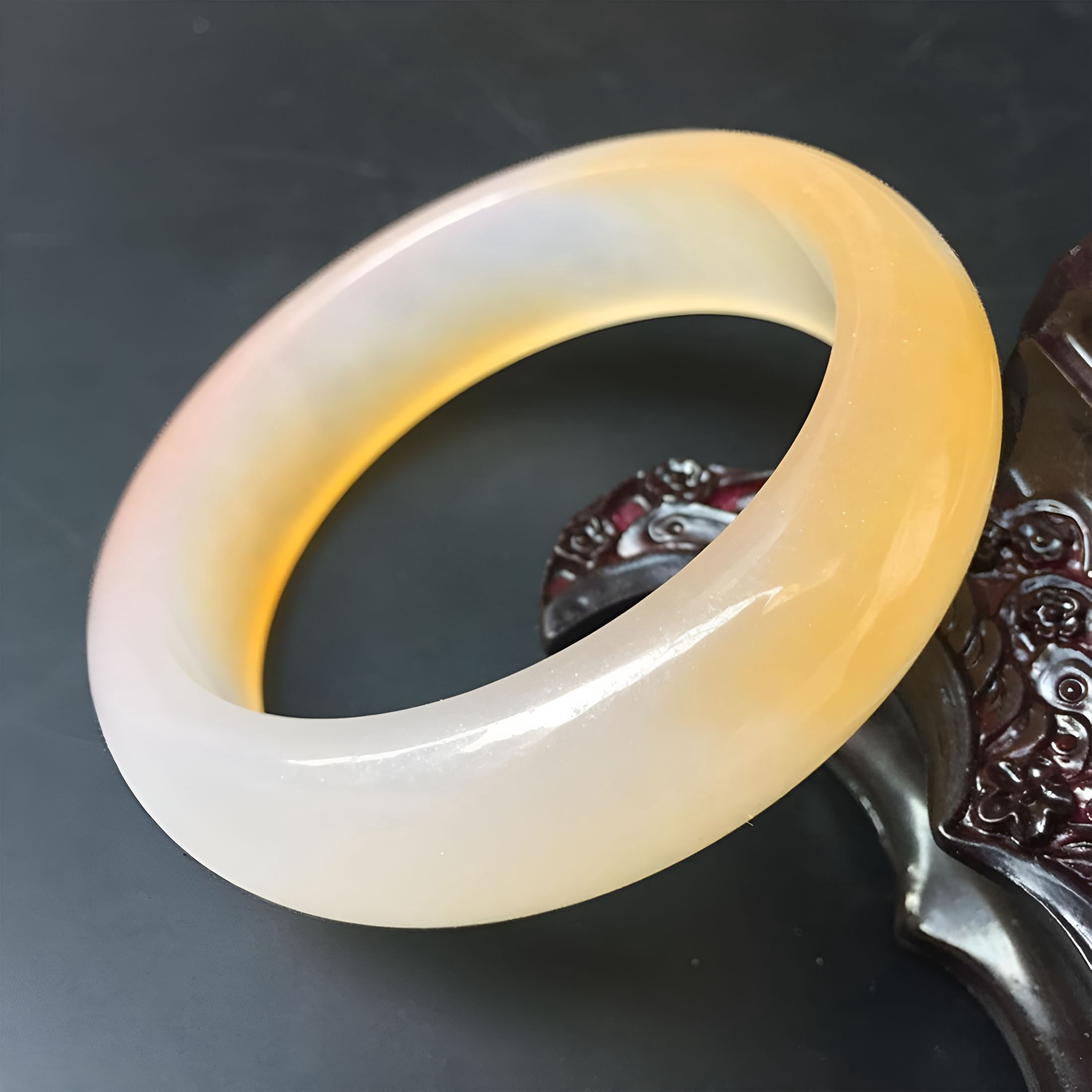 DESIGNICE 2026 New Bangle Jade Bracelet with 1 X Jade Bangle Bracelet,Jade Bracelet for Women Purple for Casual Wear, Special Occasions, Gift Giving, Daily Use, Elegant Accessorizing.