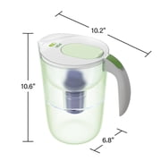 PUR 10-Cup Water Pitcher Filtration System, 10.2 W x 10.6 H x 6.8 L, Lime, PPT001L