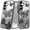 Black, variant on For Samsung S26 6.3" Case Bling Butterflies 3D Glitter Cover + Tempered Glass