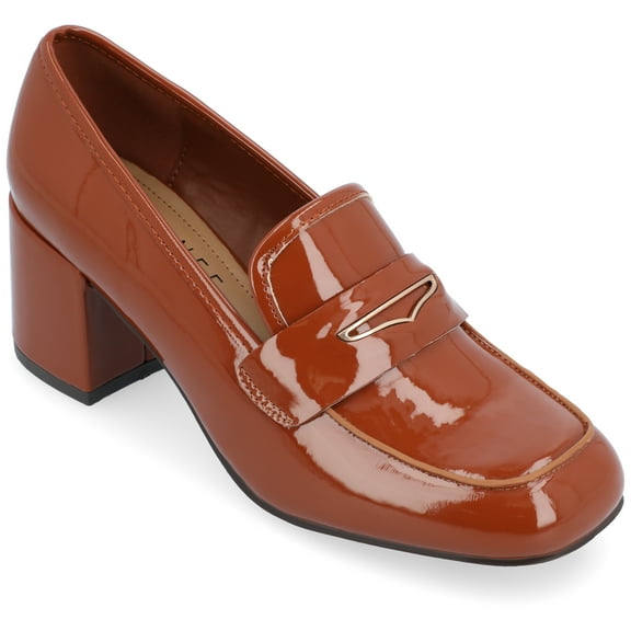 Journee Collection Womens Liyla Tru Comfort Foam Low Heel Square Toe Pumps