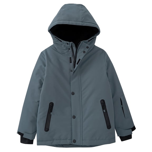 EnJoCho Kids Boys Girls Waterproo𝖿 Ski Snowboarding Jacket Thicken Fleec𝖾 Lined Winter Warm Coat Outerwear Clothes Cold Weather Windproof Parka