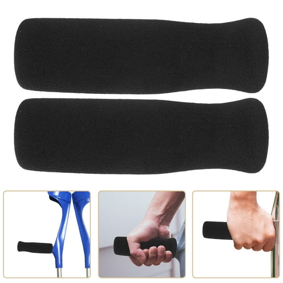 BESTONZON 2Pcs Universal Non Slip Nbr Handle Covers for Crutch Walker Cane Grip Pads