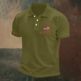 thumbnail image 5 of CONROSES 250Th Anniversary Usa Men's Short Sleeve Polo Shirts Patriotic Usa Flag Graphic Collared Independence Day Polo Shirt for Men 4Th Of July Golf Shirts, 5 of 5