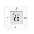 thumbnail image 1 of Despertador digital con temperatura, sin tictac, temporizador, blanco Afortunado Sencillez, 1 of 5