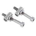 thumbnail image 1 of 2 Pcs de Tuercas de Sujetación para Tubo de Asiento de Bicicletas Repuesto para Reparación de Bicicletas de Montaña Titanio Color M5x35 DYNWAVEMX Tornillo del poste del asiento del titanio, 1 of 7