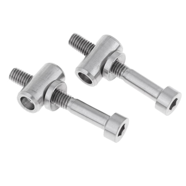 2 Pcs de Tuercas de Sujetación para Tubo de Asiento de Bicicletas Repuesto para Reparación de Bicicletas de Montaña Titanio Color M5x35 DYNWAVEMX Tornillo del poste del asiento del titanio