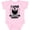 AD-Pink, variant on Inktastic I Love My Bearded Daddy with Beard Silhouette Boys or Girls Baby Bodysuit